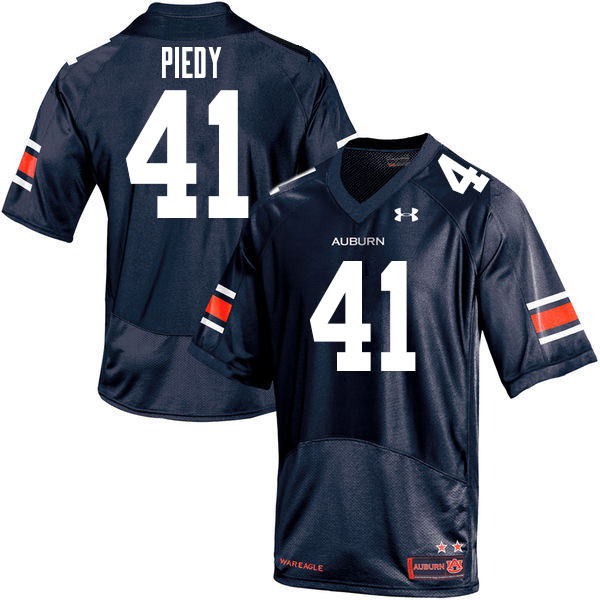 Men's Auburn Tigers #41 Erik Piedy Navy 2020 College Stitched Football Jersey